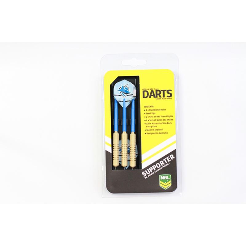 Cronulla Sharks NRL Team 3x Darts Set with Case