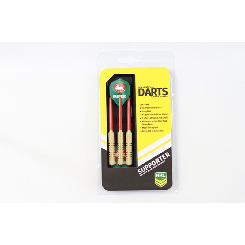 South Sydney Rabbitohs NRL Team 3x Darts Set with Case