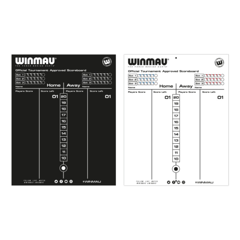 Winmau Tournament Dry Wipe Scoreboard