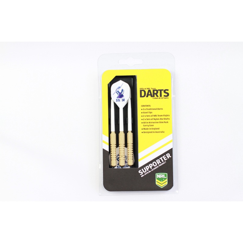 Melbourne Storm NRL Team 3x Darts Set with Case