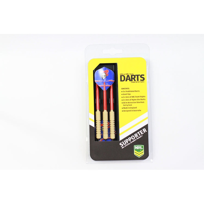 Newcastle Knights NRL Team 3x Darts Set with Case