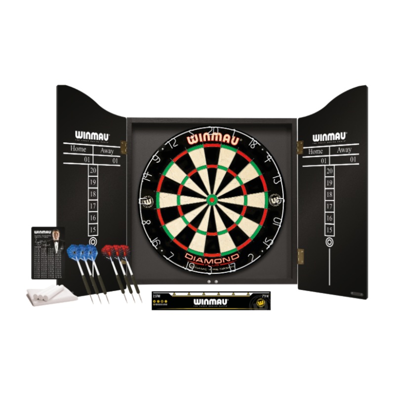 Winmau Pro Dart Board Set in Black