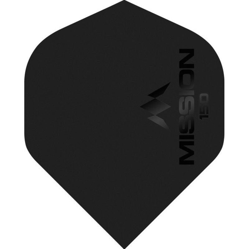 Mission 150 Micron Dart Flights Black