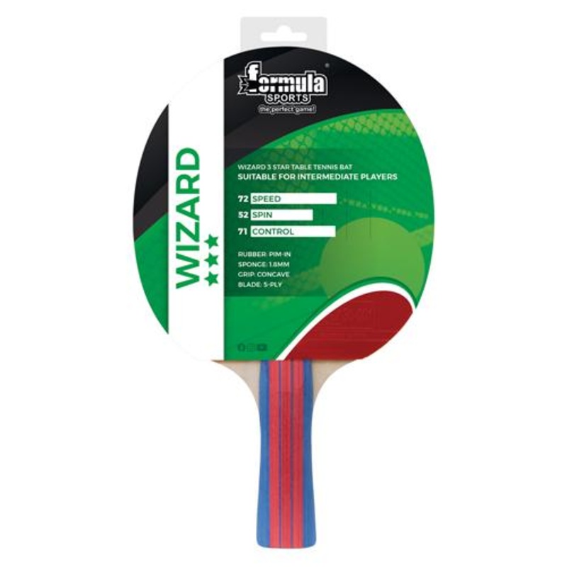 Wizard 3 Star Table Tennis Bat