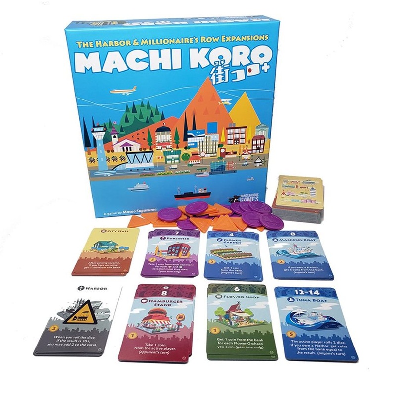 Machi Koro 5th Anniversary Edition Expansions Classic Harbor and Millionaire’s Row expansions