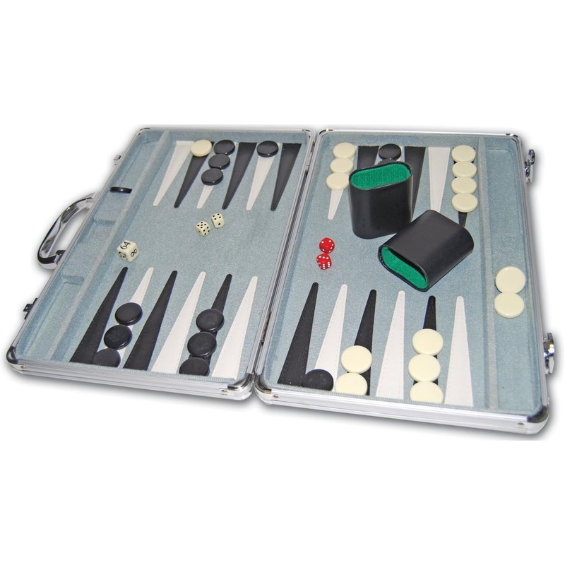 Backgammon in Aluminum Case