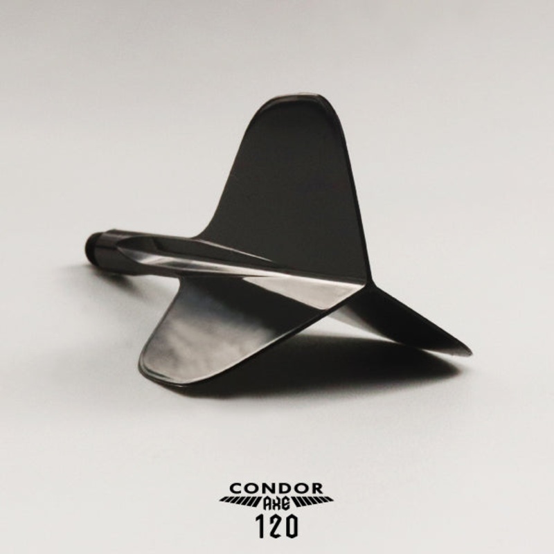CONDOR AXE 120 Dart Flights  Standard Shape  Black-Short