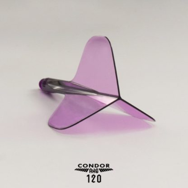 CONDOR AXE 120 Dart Flights  Standard Shape  Purple Short