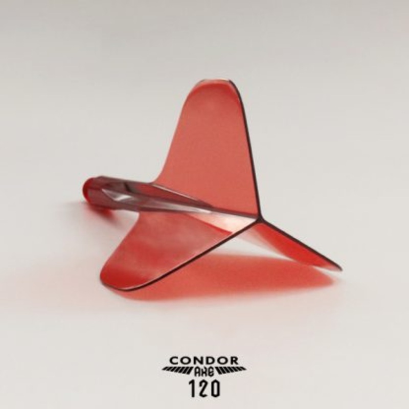 CONDOR AXE 120 Dart Flights  Standard Shape  Red Medium