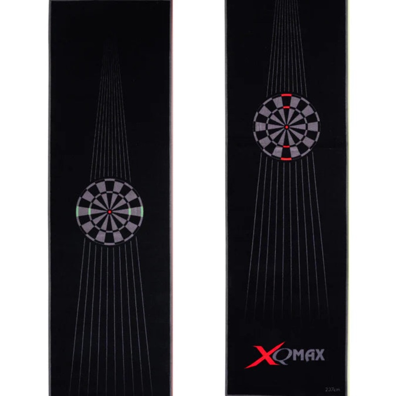 XQMax Nylon Dart Mat – 60cm x 237cm – Standard – Dartboard – Black & Red