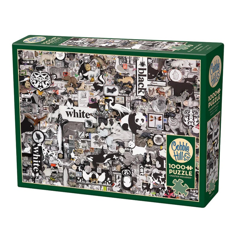 Cobble Hill Black and White: Animals | 1000 Pieces
