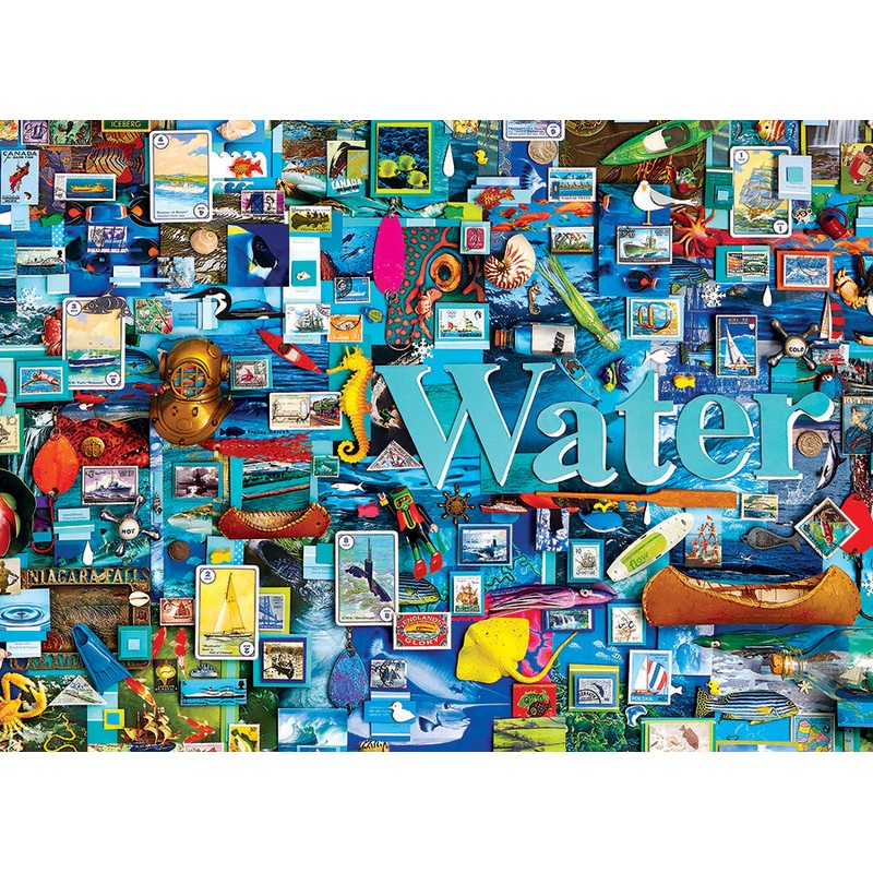 Cobble Hill – Elements Collection:  Water – 1000 piece Jigsaw Puzzle