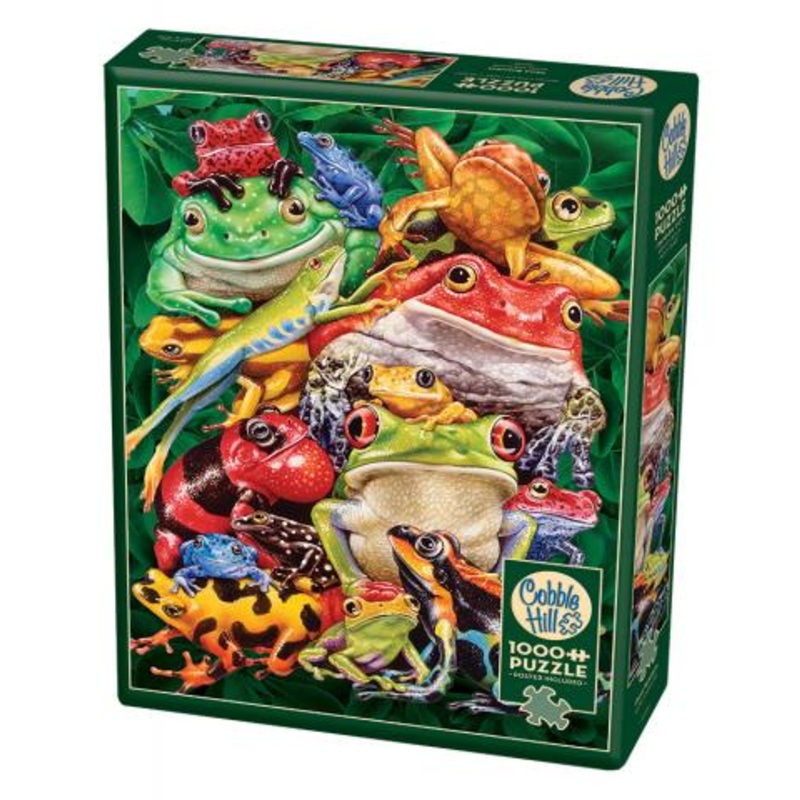 Cobble Hill – Frog Business – 1000 piece jigsaw puzzle