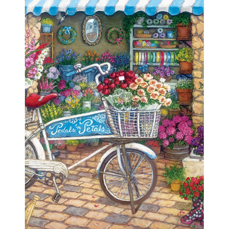 Cobble Hill-Pedals ‘n’ Petals 275 Piece Jigsaw Puzzle