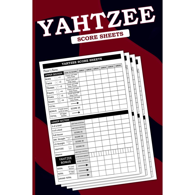 Yahtzee Score Cards (Bound Book)