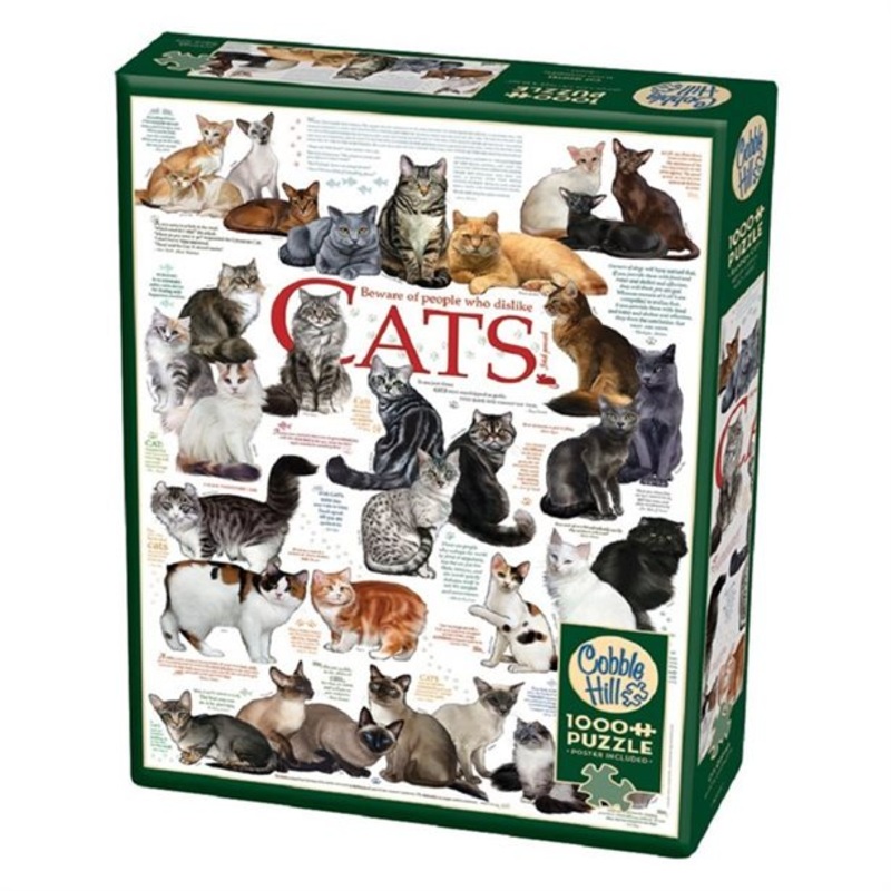 Cobble Hill – Cat Quotes – 1,000 piece Jigsaw Puzzle