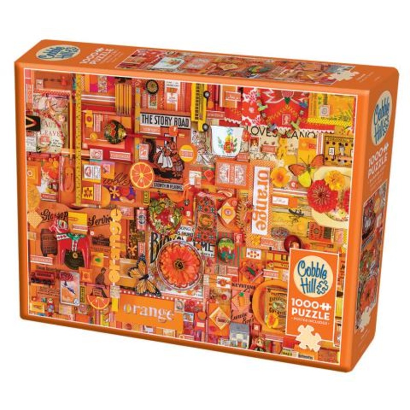 Cobble Hill – Rainbow Theme: Orange – 1,000 pcs Jigsaw Puzzle
