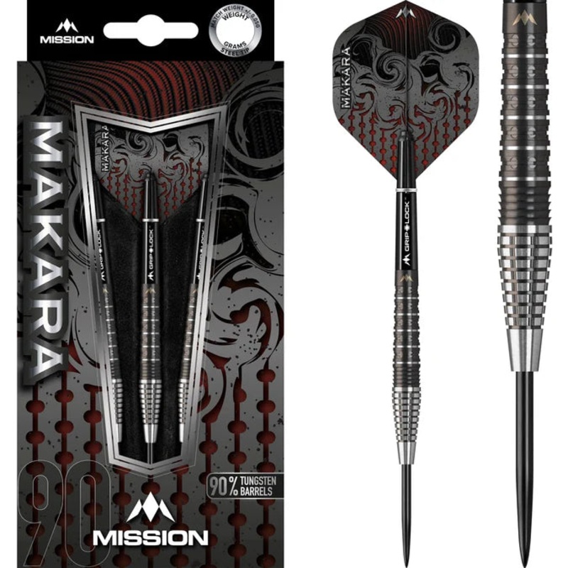 Mission Makara Darts – Steel Tip – M2 – Graphite PVD Black-21g