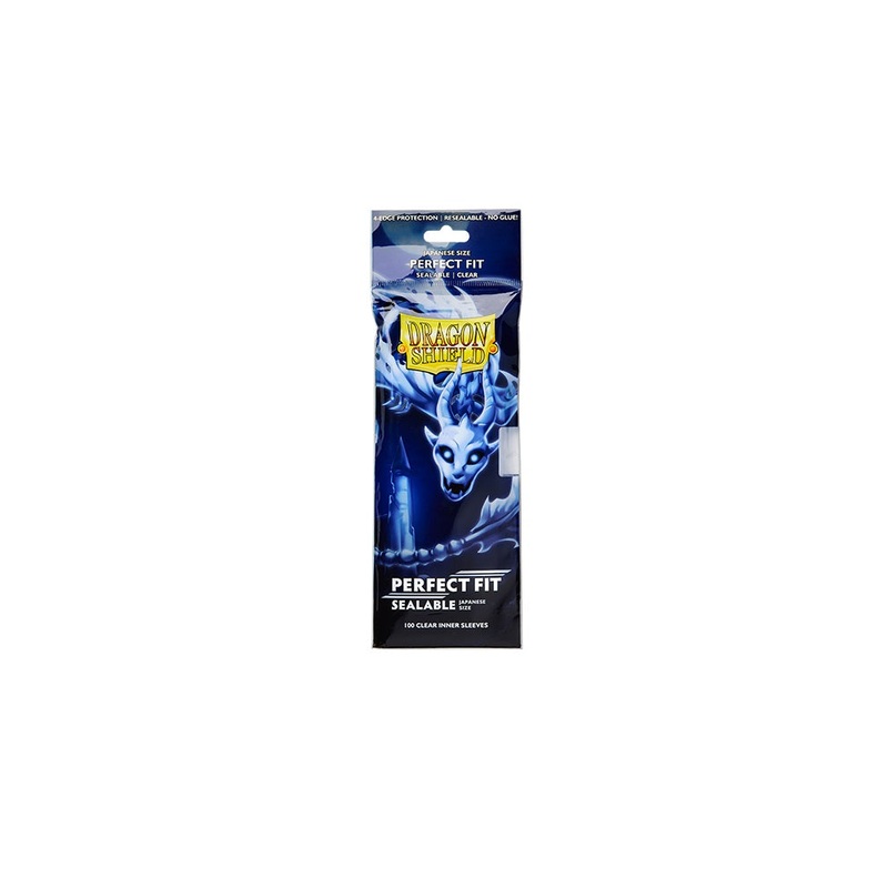 Sleeves: Dragon Shield: Perfect Fit: Sealable Japanese Inner Sleeves: Clear (100)