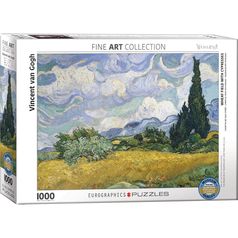 EuroGraphics (Van Gogh) Wheat Field with Cypresses – 1,000 piece Puzzle