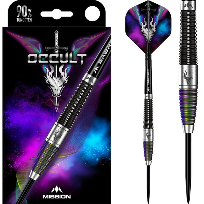 Mission Occult Darts – Black & Coral PVD 25g