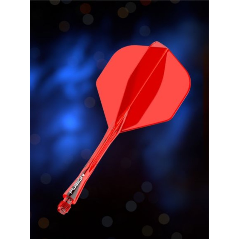 Winmau Fusion Integrated Flight & Shaft Red Medium #2