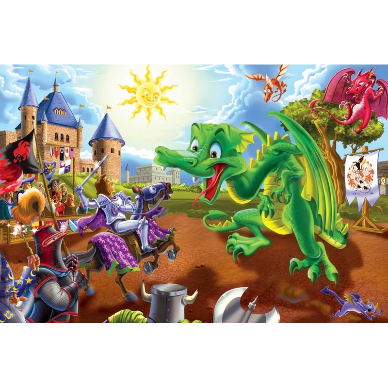 Cobble Hill – Floor Puzzles: Knights and Dragons