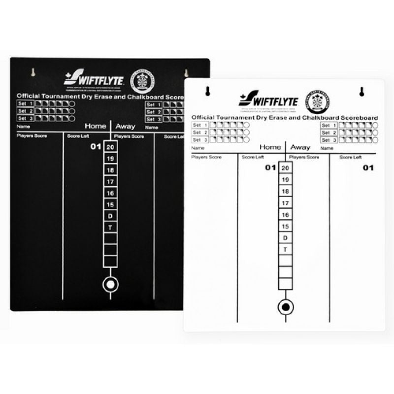 Swiftflyte Reversible Scoreboard. Dry Wipe/Chalk