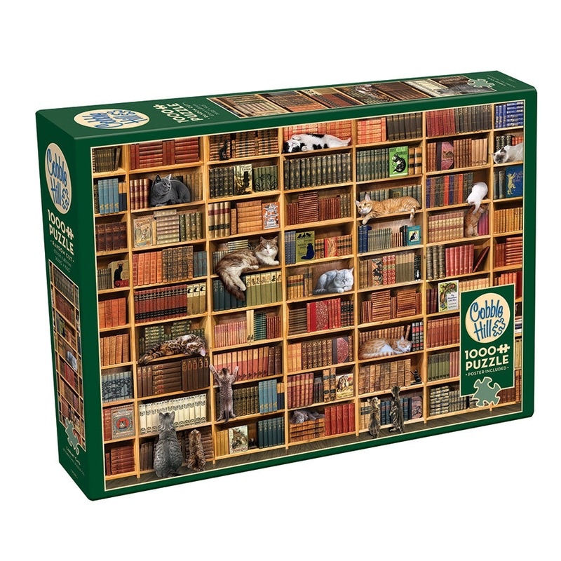 Cobble Hill – Cat Library – 1,000 piece Jigsaw Puzzle