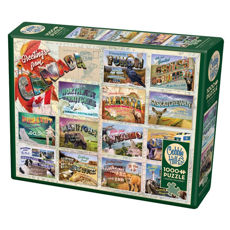 Cobble Hill – Greetings From Canada – 1,000 piece Jigsaw Puzzle