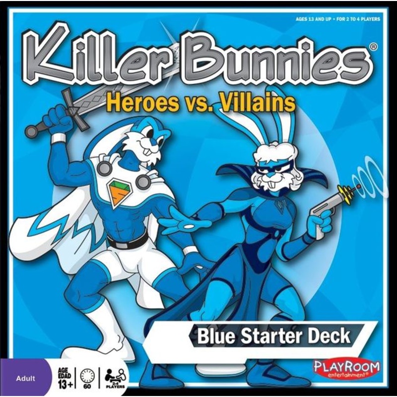 Killer Bunnies – Heroes vs. Villans Blue Starter Deck