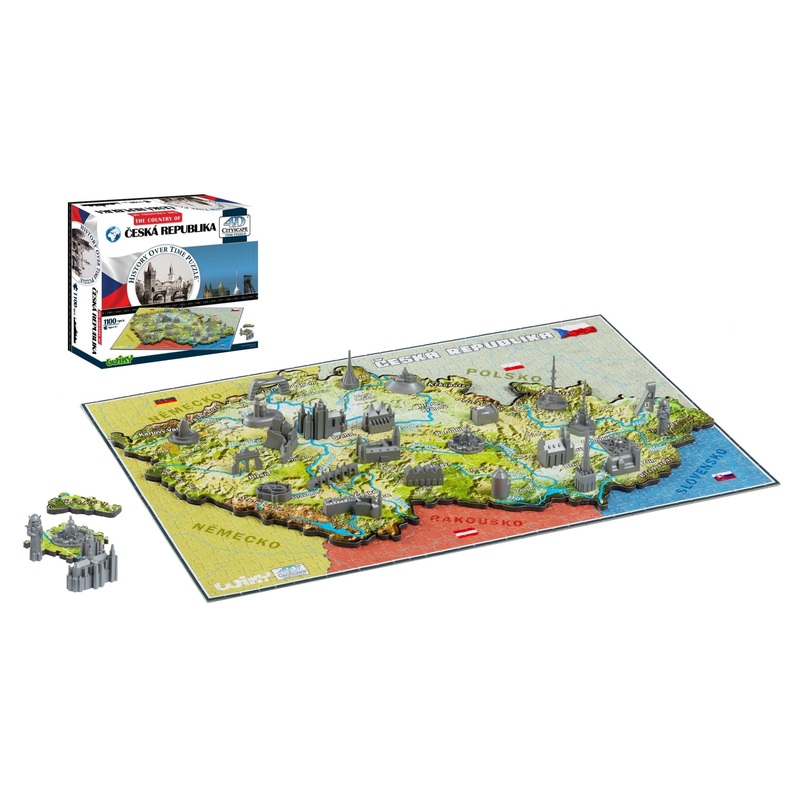 4D Czech Republic Time Puzzle – 4D Cityscape 1100 pcs