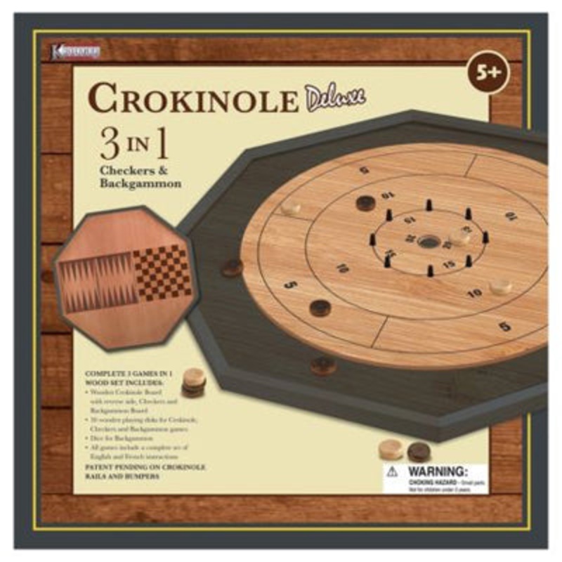 Crokinole – 3 in 1 Deluxe Board