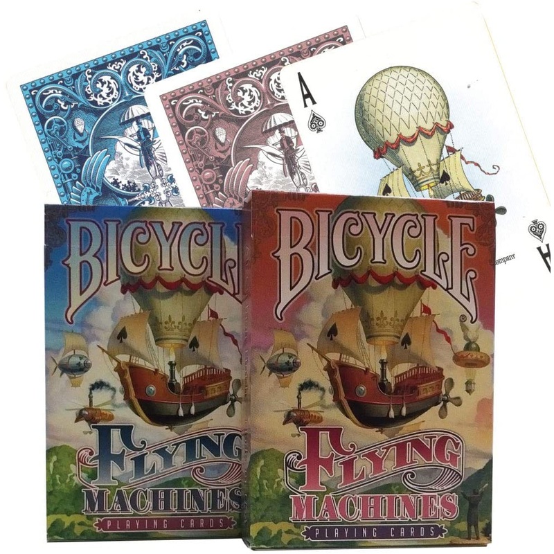 Playing Cards: Flying Machines  (Red or Blue Deck)- Bicycle