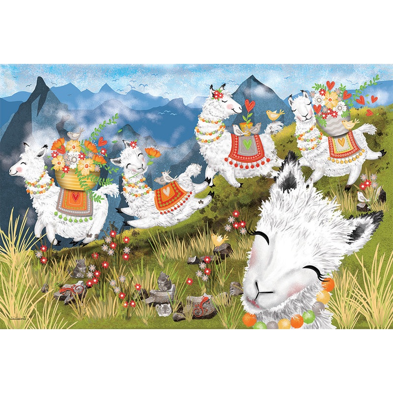 Cobble Hill – Floor Puzzles: Leaping Llamas!