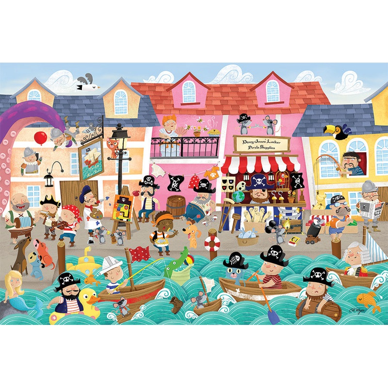 Cobble Hill – Floor Puzzles: Pirates on Vacation
