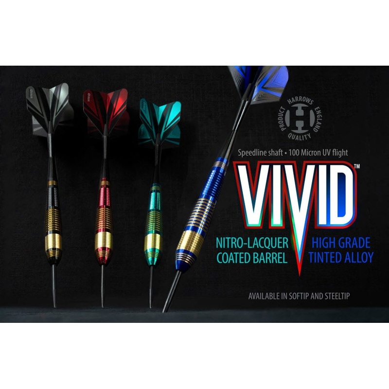 Harrows Vivid Brass Darts (High Grade Tinted Alloy)