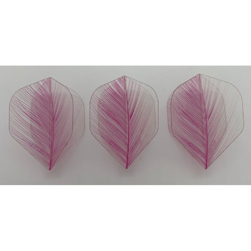 Loxley Pink Transparent Feather Flights