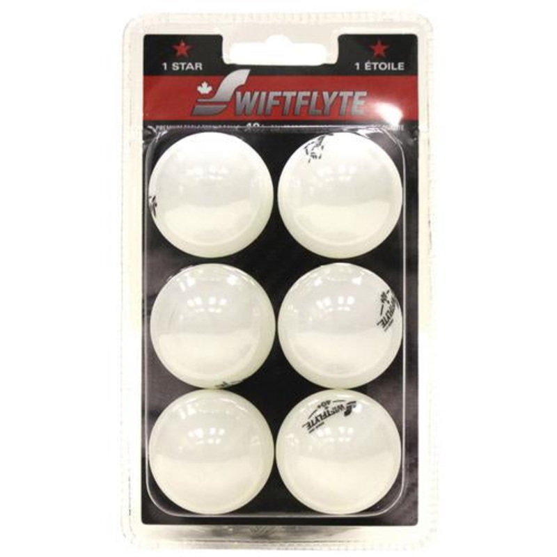 Swiftflyte 40+ 1 Star Table Tennis Balls