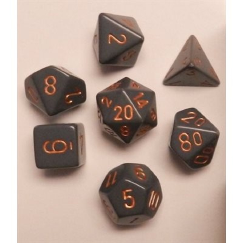 7 Die Set Dark Gray Opaque – Chessex
