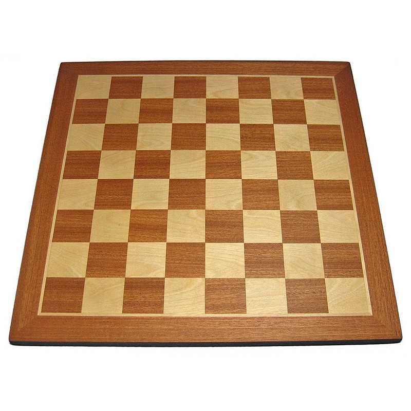 Wood Chess Board and Triple Weighted Pieces