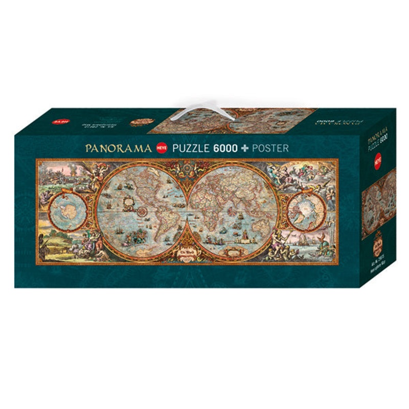 Heye Puzzles – (Panorama)  Hemisphere Map – 6000 Pcs