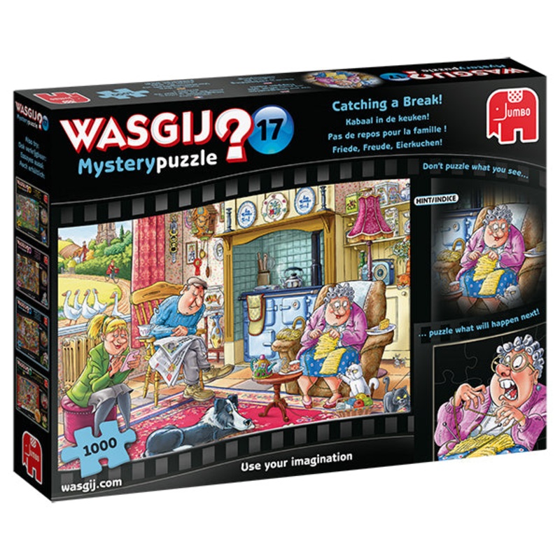 Jumbo Puzzles – (WASGIJ) MYSTERY #17, CATCHING A BREAK! 1000 PIECE PUZZLE