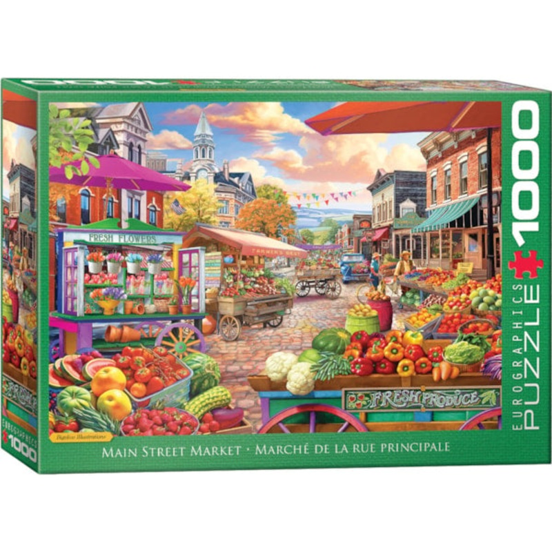 EuroGraphics Main Street Market  1,000 piece Jigsaw Puzzle