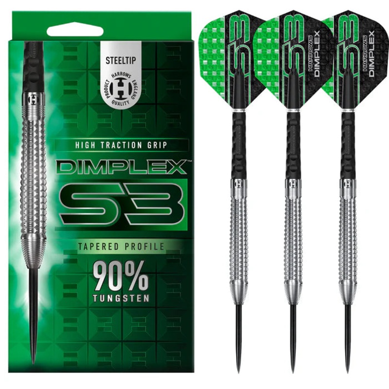 Harrows Dimplex S3 Tapered Darts 26g