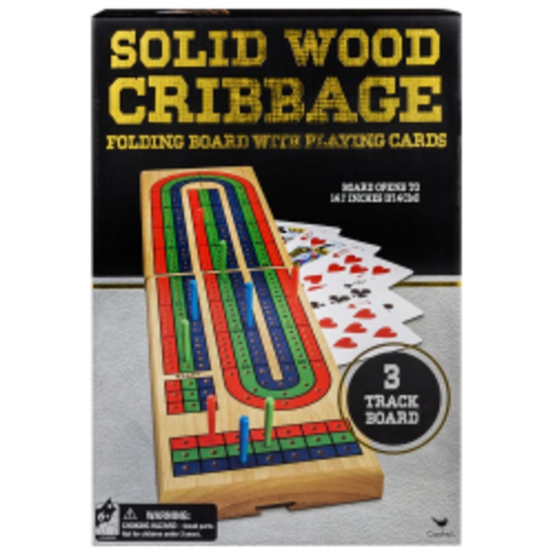 Folding Cribbage Board – 3 Colour Track