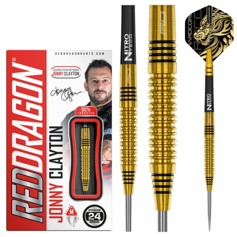 Jonny Clayton Gold 90% Tungsten Darts 24g