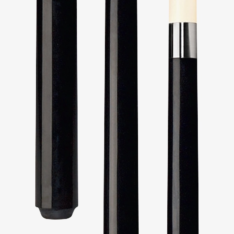 1 Piece Black Fiberglass Pool Cue – 19oz