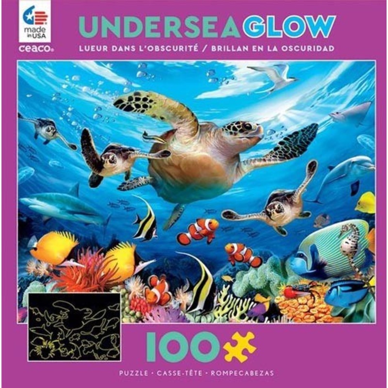 100 piece Undersea Glow in the Dark Puzzle