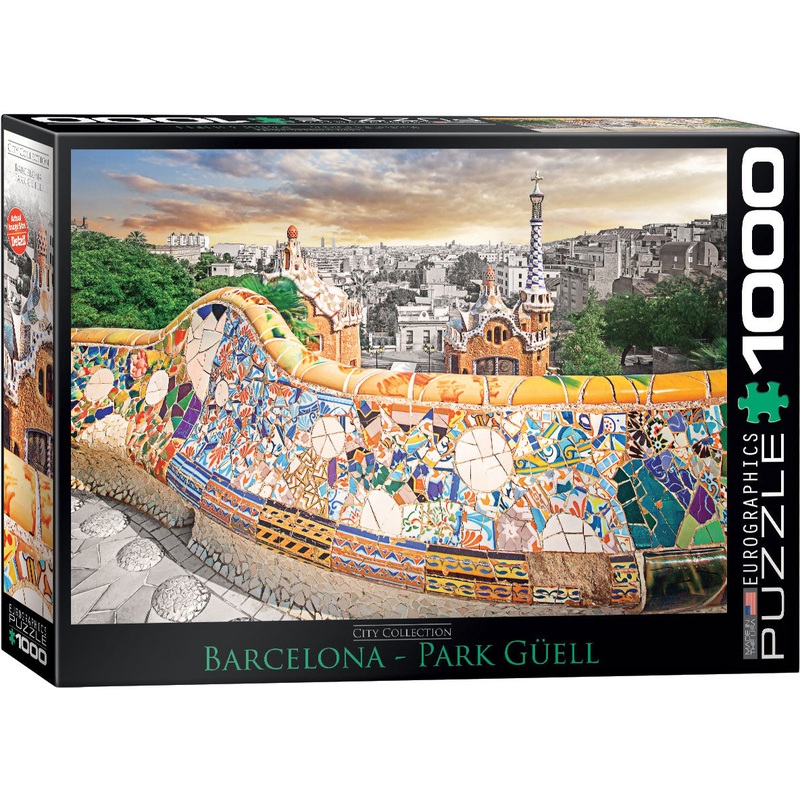 EuroGraphics – Barcelona Park Gell –  1,000 piece Jigsaw Puzzle